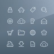 Web &amp; Internet icons - Linea series