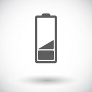 Charging the battery single icon
