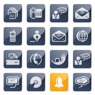 Communication and business icons