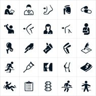 Orthopedic surgery and Medicine Icons N2