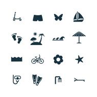 Beach Icons Set N3