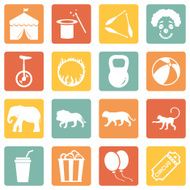 Vector Set of Circus Icons N2