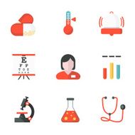 Flat Medicine icons