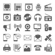Media and communication icons N9
