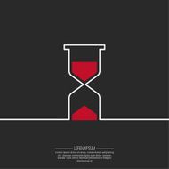 Abstract background with an hourglass