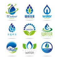 Water icon set