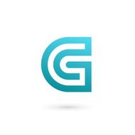Letter G icon design template elements