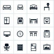 Home Furnishing Icons