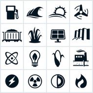 Power and Fuel Generation Icons