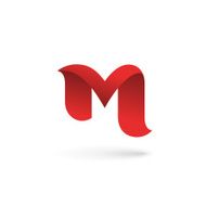 Letter M icon design template elements