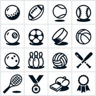Sports Equipment Icons