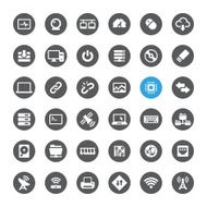 Computers and Wireless vector icons