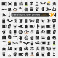Set of halloween icons