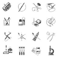 Medical healthcare icons set black