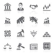 Business and finance stock exchange icons