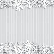 Christmas background of snowflakes