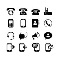 Web icons set Ð¡ommunication call phone