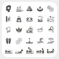 Spa icons set N3