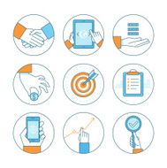 Vector business concepts and icons