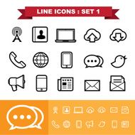 Line icons set 1