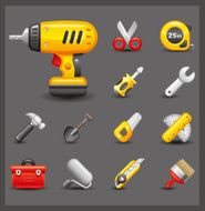 Hand Tool Icon Set