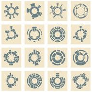 Collection of different graphic elements for design
