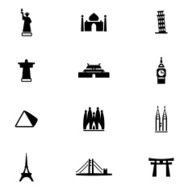 Famous Place Icon Set N2