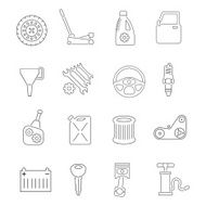 Auto Service Icons Set