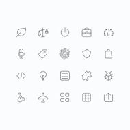 Outline vector icons for web and mobile N19