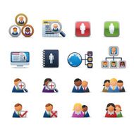 Business People Icons N10
