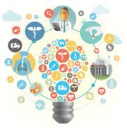 Healthcare idea bulb