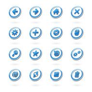 Web Icons - Blue Elipses