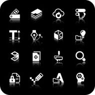 print and design icons