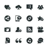 Blog Silhouette Icons