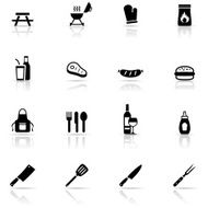 Icon Set Barbecue Grill
