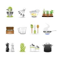 Cooking and kitchen icons N4