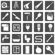 Vector Set of Home Repairing Icons N5