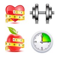 Healthy choices illustration - VECTOR