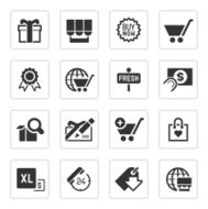 Online shopping icons N6