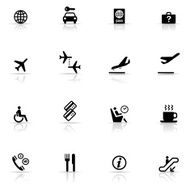 Icon Set Airport items N2