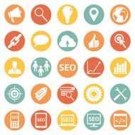 Vector Set of SEO Icons N6