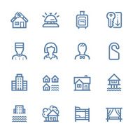 Hotel Line icons