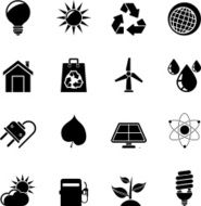 Silhouette Ecology nature and environment Icons