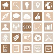 Vector Set of SEO Icons N7