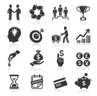 Business management and human resources icons N3