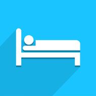 Bed icon great for any use Vector EPS10