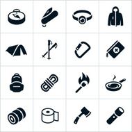 Black Outdoor Gear Icons