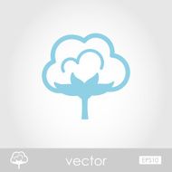 Cotton vector icon