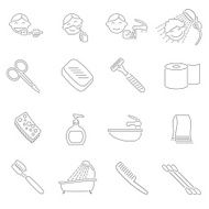 Hygiene Icons Outline