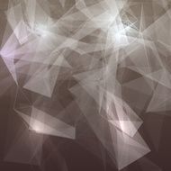 Abstract low poly grey bright technology vector background
